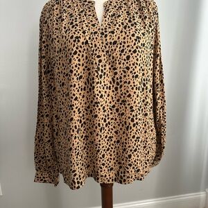 GAP Leopard Print Tunic in Tan and Black